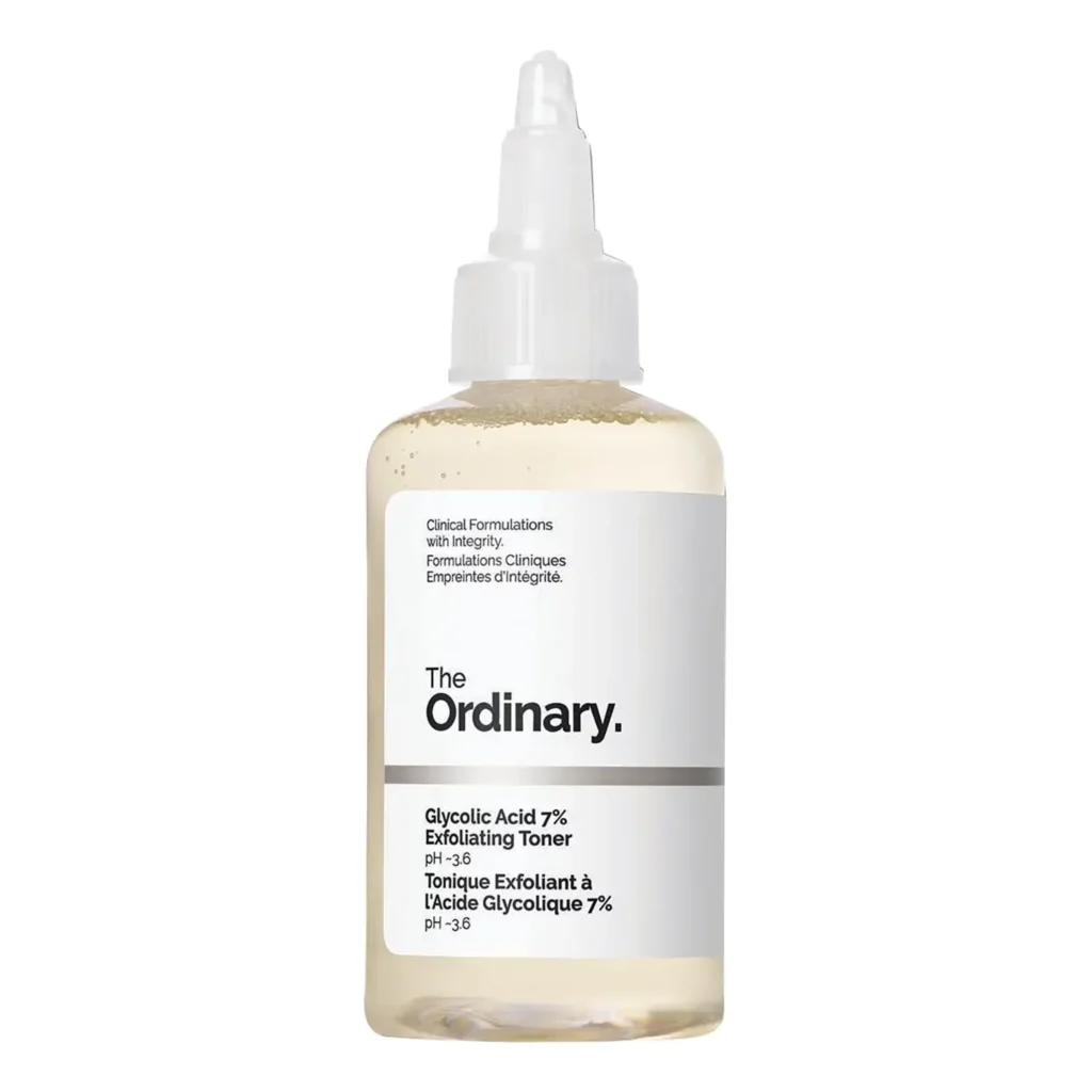 The Ordinary Glycolic Acid 7% para tratar axilas negras.