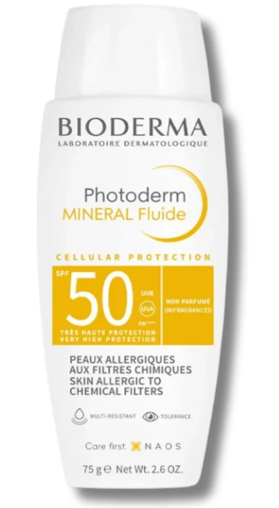 Protector solar facial para piel sensible Bioderma Photoderm Mineral SPF 50