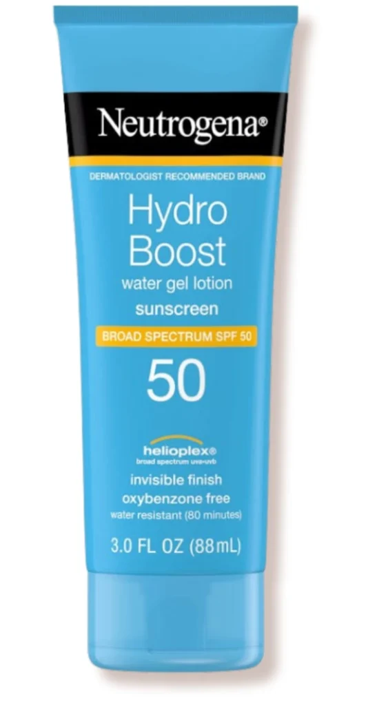 Protector solar facial para piel seca Neutrogena Hydro Boost SPF 50