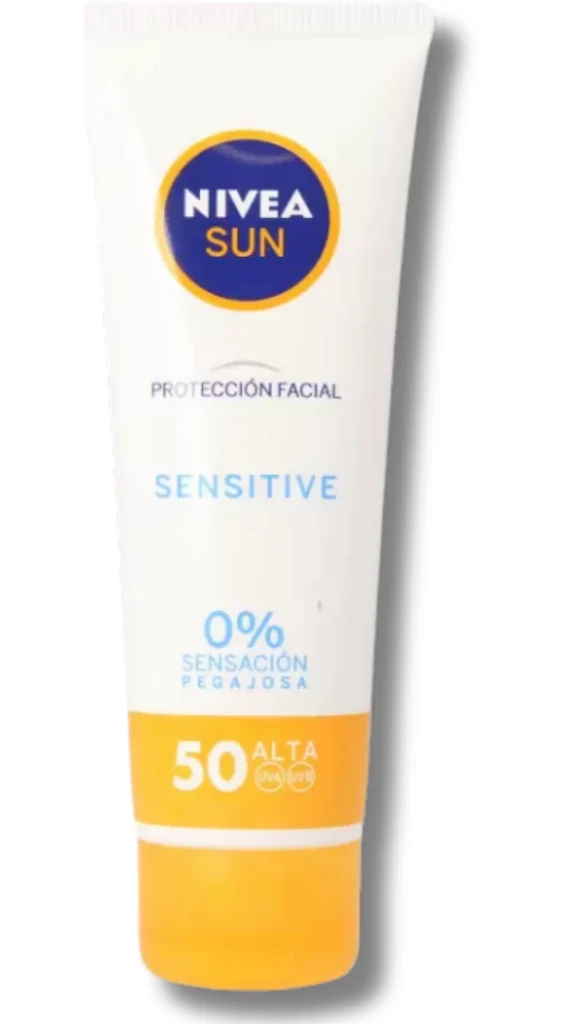 Protector solar facial para piel sensible Nivea SPF 50
