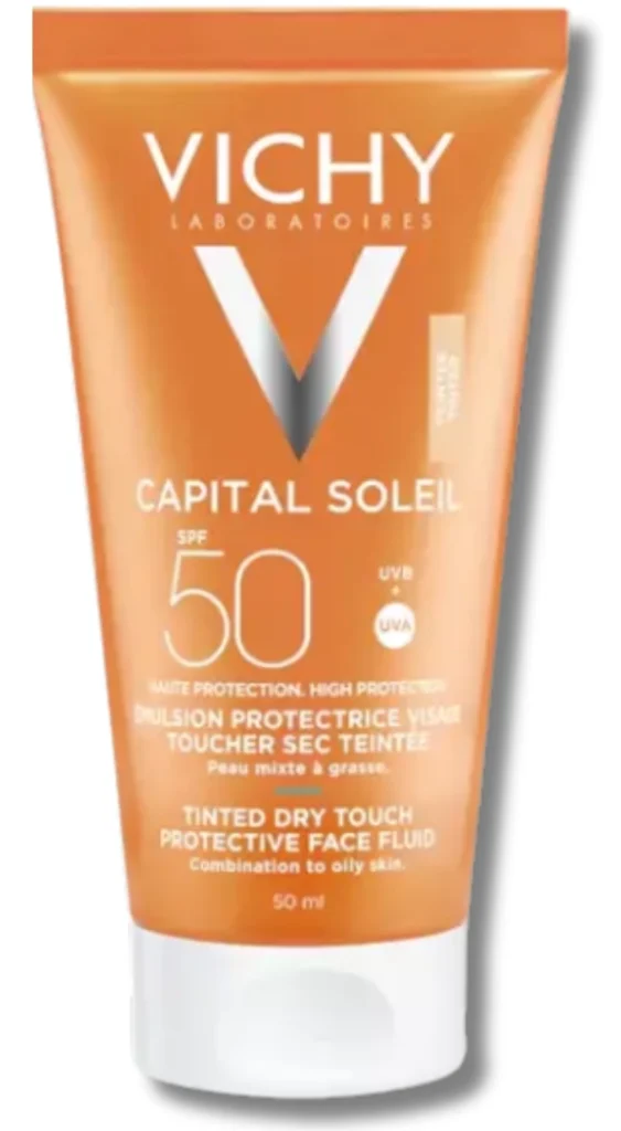 Protector solar facial para piel mixta Vichy Capital Soleil SPF 50 Gel Crema