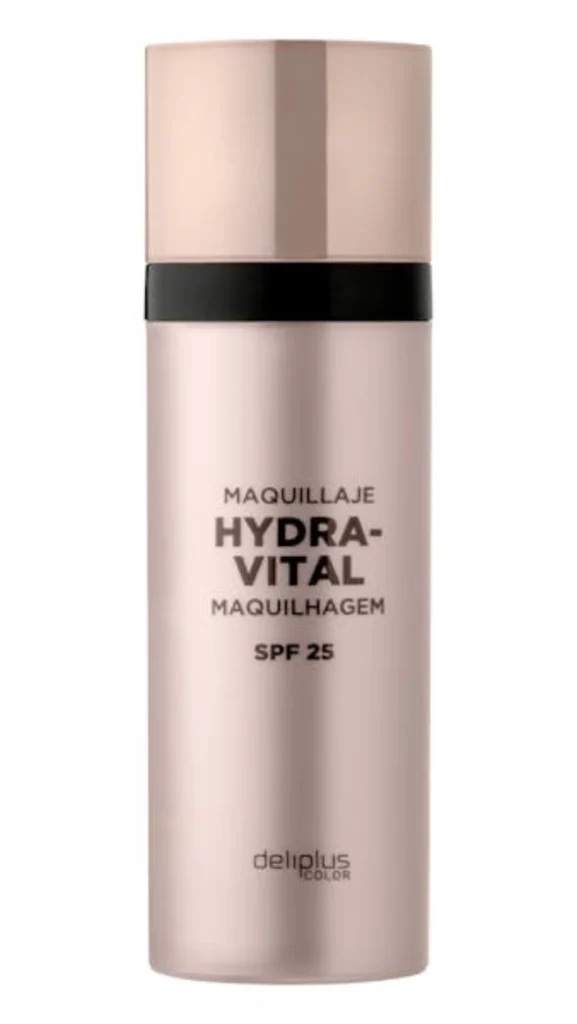 Base hidratante Deliplus, ideal para mantener un acabado luminoso durante el día.