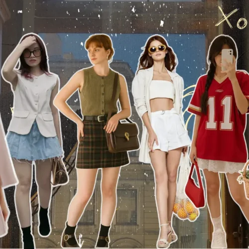 moodboard de estilos y outfits para tendencia verano 2025