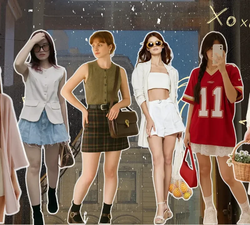 moodboard de estilos y outfits para tendencia verano 2025