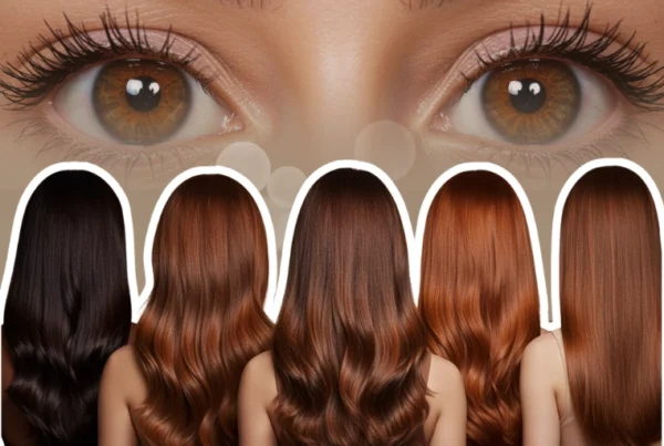 Tintes castaños para ojos marrones en cinco mujeres de espaldas.