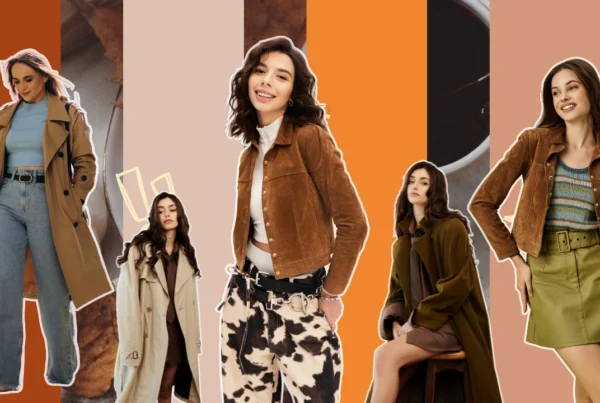 prendas y accesorios en tonos tierra, inspiración boho chic para las tendencias otoño invierno 2025.