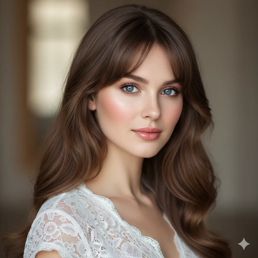 Corte de pelo largo femenino con inspiración vintage ochentera"