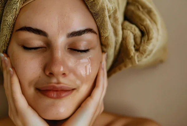 Mujer con piel radiante que refleja los beneficios de una rutina de skincare completa y constante.