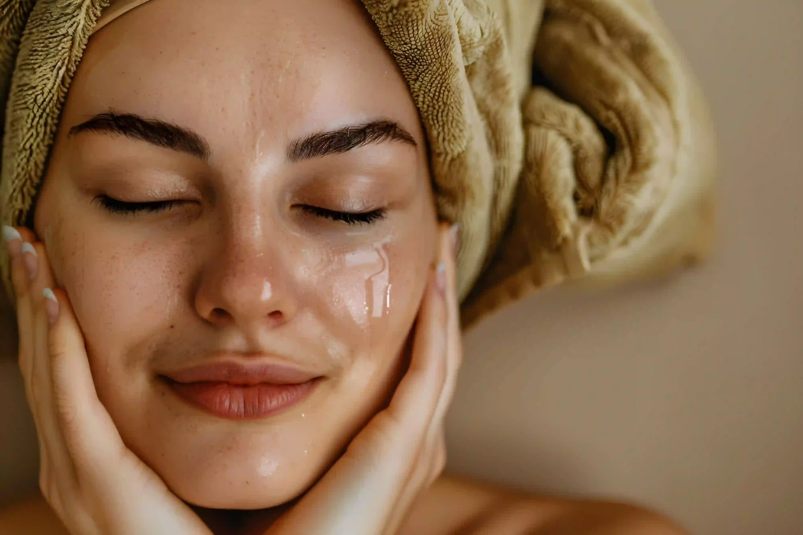 Mujer con piel radiante que refleja los beneficios de una rutina de skincare completa y constante.
