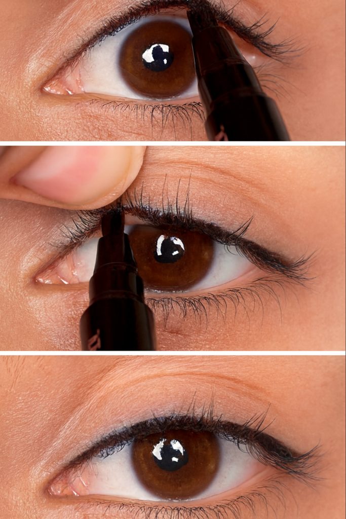 Tightlining para párpados caídos