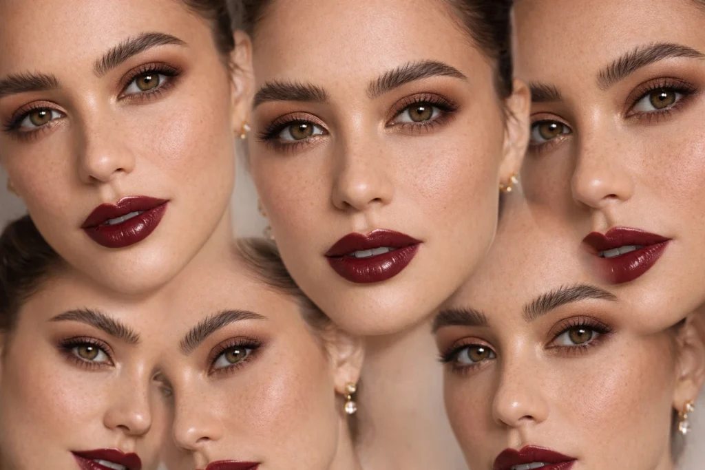 Collage de chica con ojos hazel