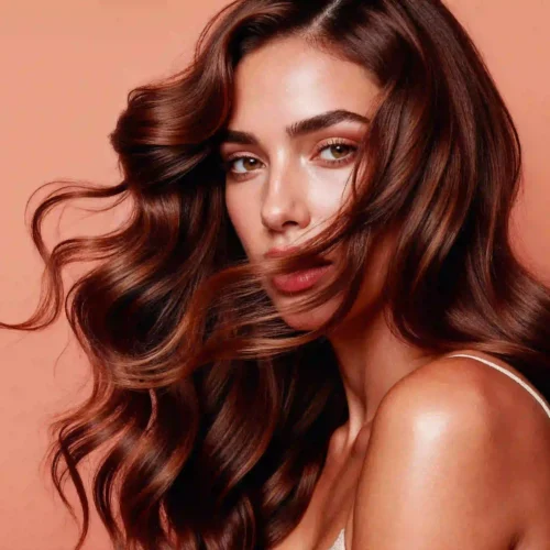 Melena larga con color de pelo en armonía con ojos y tono de piel