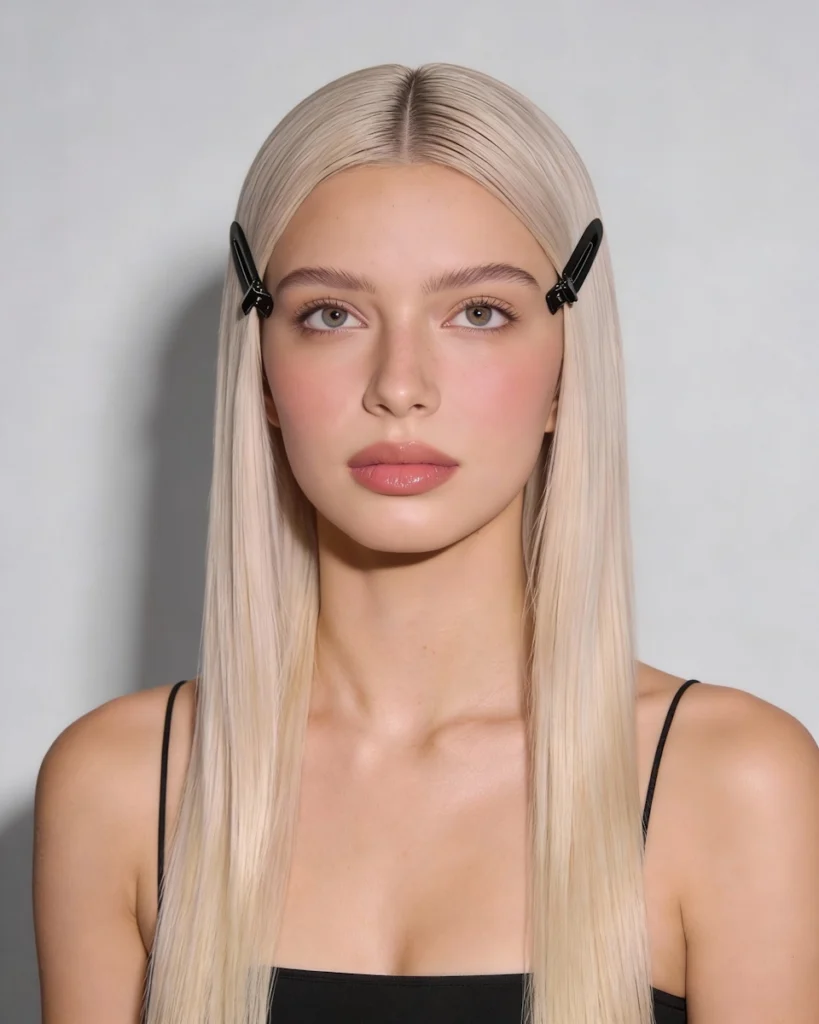 Chica joven con un clean look relajado