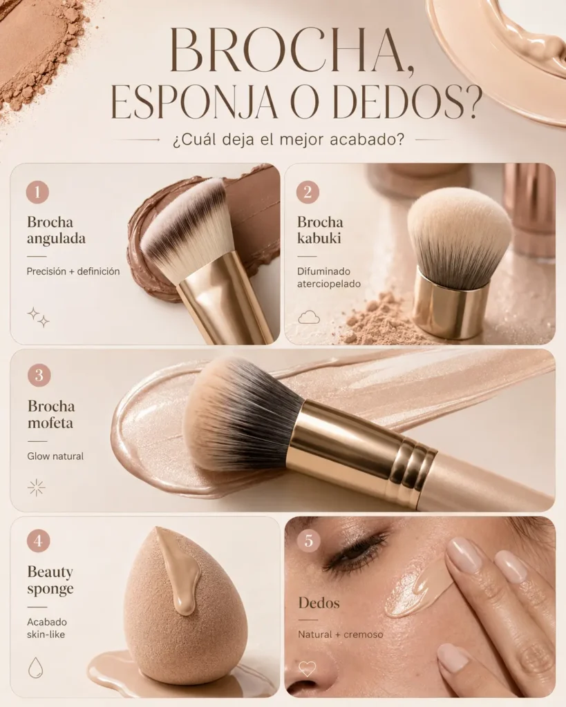 Infografía, acabado con brocha, esponja y dedos