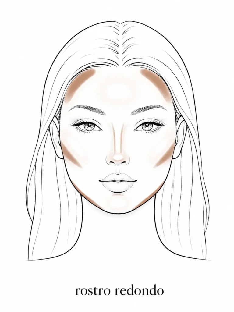 como contornear correctamente el rostro redondo