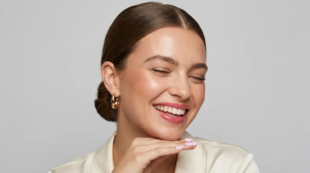Maquillaje natural para definir los huesos de las mejillas con efecto fresco y luminoso