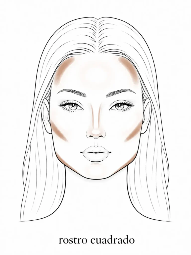 como contornear correctamente el rostro cuadrado