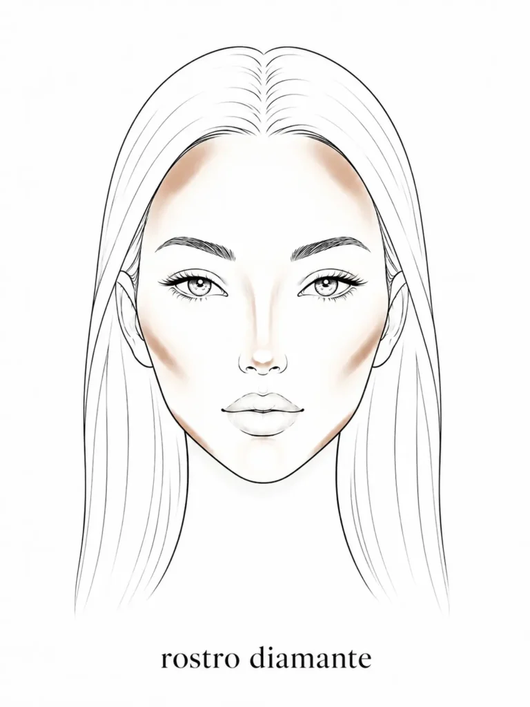 como contornear correctamente el rostro diamante