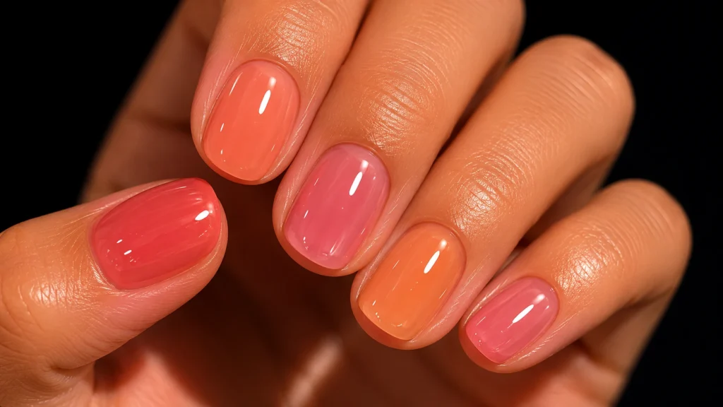 Colores cálidos para uñas en verano