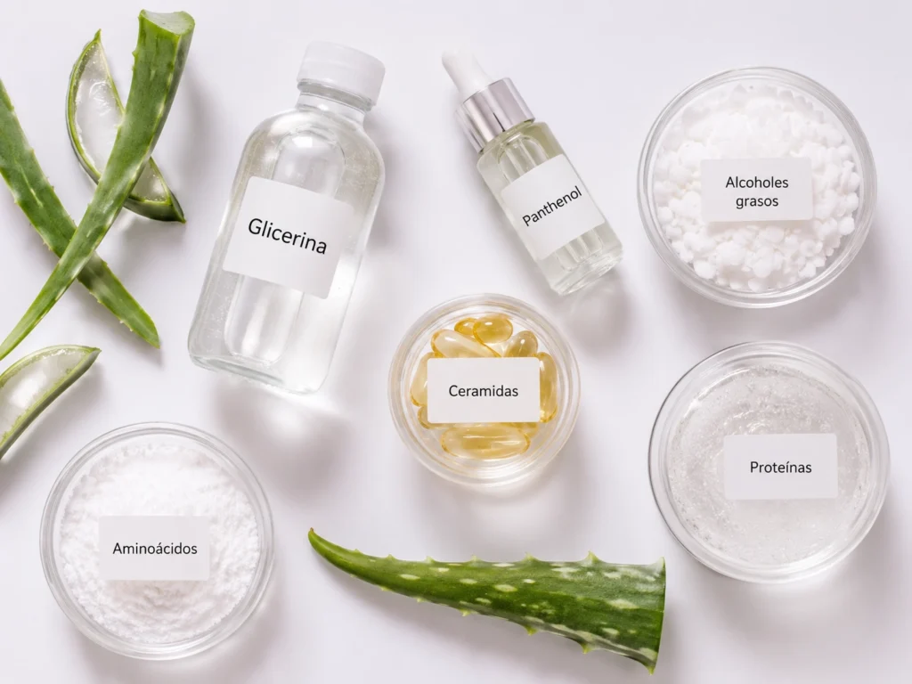 Ingredientes recomendados para hidratar el cabello seco