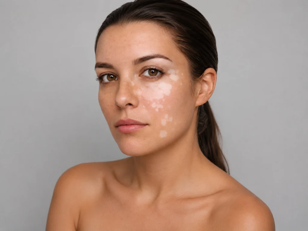 Rostro con hipopigmentación postinflamatoria
