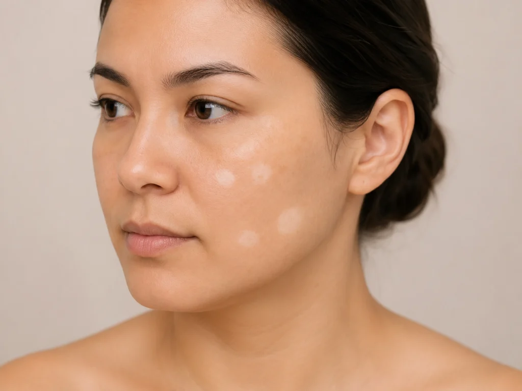 Rostro con pitiriasis alba