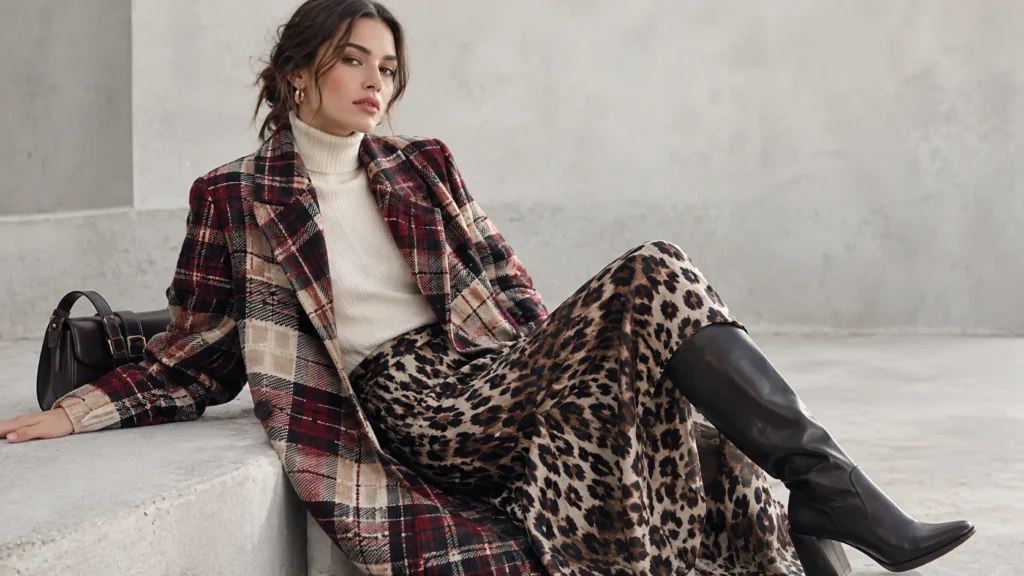 Estampados tendencia otoño-invierno 2026-2027 con tartán y animal print