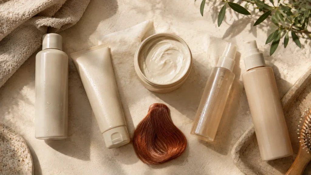 Productos para cuidar y mantener el cabello cobrizo